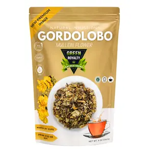 Green Royalty Mullein Loose Leaf Herb, 4oz (114g) Natural Herbal Tea - Gordolobo Hierba, Natural Healthcare Dietary & Herbal Supplement for Immune Health