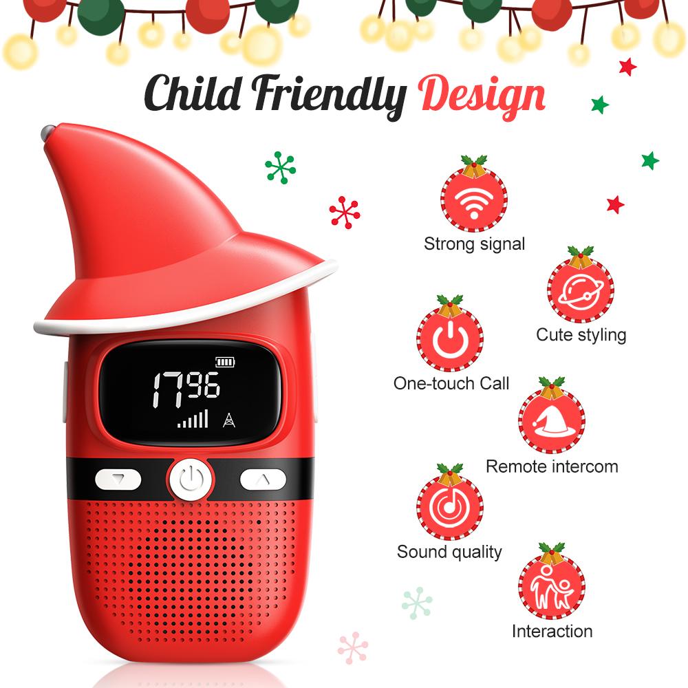 2pcs Channel Radio Intercom +LED HD Screen, Outdoor Adventure Family Game Intercom | Pocket Birthday Gift | Camping Park Campus Multi-scene Application | One-click Call，Applicable frequency bands: 462.5625-467.7125.