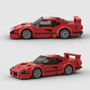 Classic Racing Car Model Building Blocks, 197pcs/set Creative Racing Car Blocks Kit, DIY Racing Car Model for Home Decor, Birthday Gift