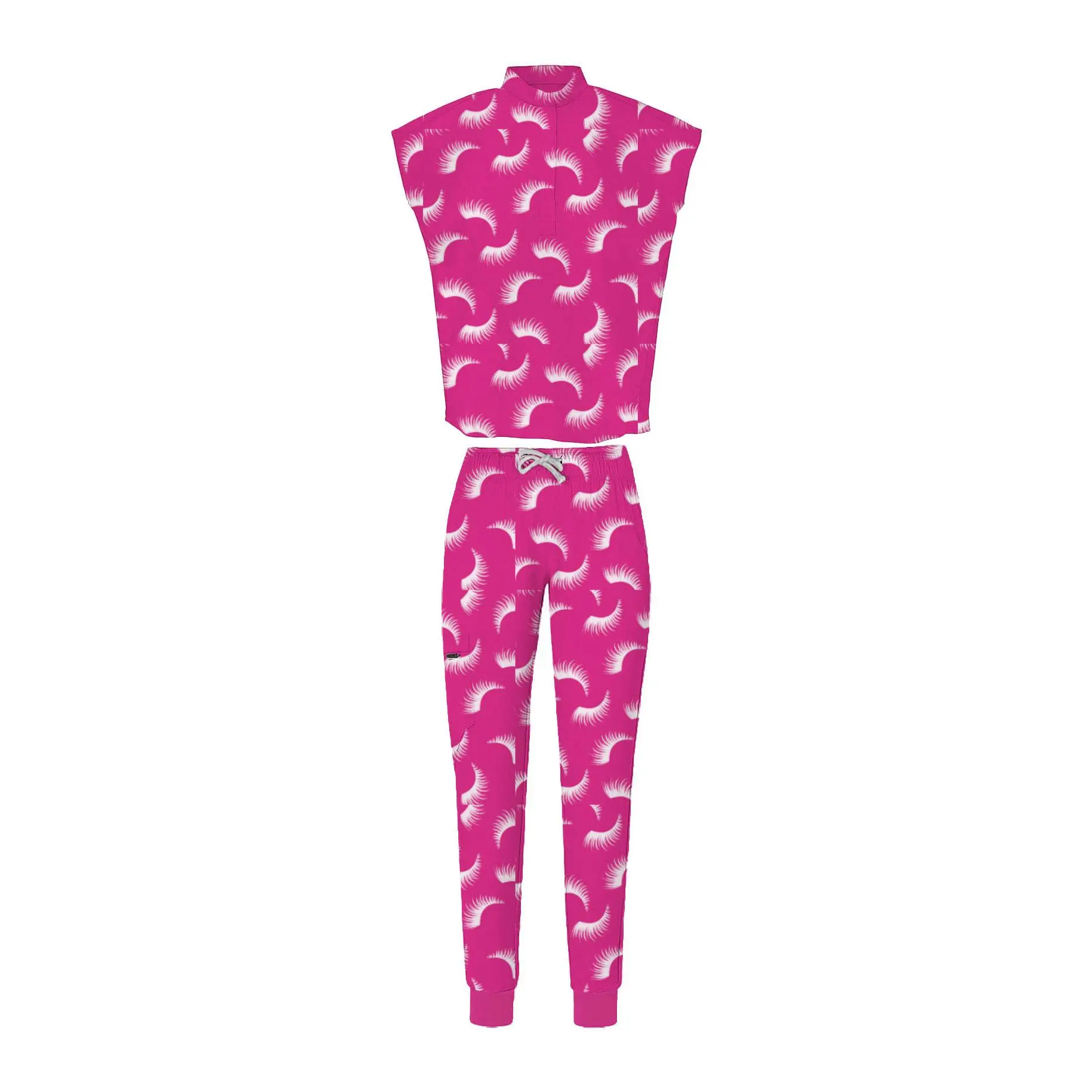 Lash Print Scrub Unifrom