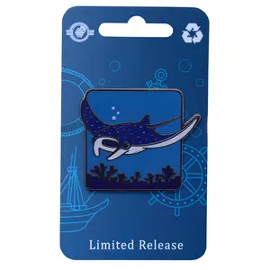 Manta Ray Pin With Magnet - Ocean Creatures Series