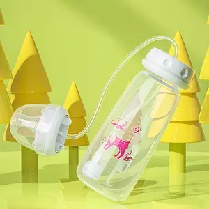 Leak-Proof Baby Bottle, 150ML/240ML Standard Neck, Food Grade PP Material, Easy Clean, Suitable for All Positions, Sleep & Feed Simultaneously