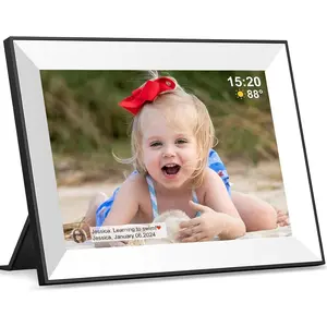Frameo Digital Picture Frame,WiFi Digital Photo Frame with 10.1 Inch 1280x800 IPS Touch Screen,Easy Load from Phone Digital Frame,Auto Rotating Pohto/Video by Electronic Picture Frame,Best Gift-