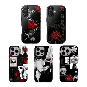 Y-Tokyooo Ghoulll Vibes 🖤 Kanekiiii Ken Phone Case Collection,Having good protective properties,for iPhone 16 15 14 13 12 11 17Pro Max,for Samsung S25 S24 S23 S22 Ultra,Protective Cover,give her/him a gift for Christmas and Thanksgi