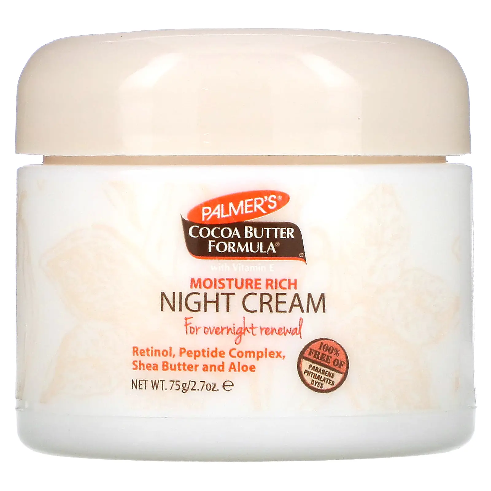 Palmer's Cocoa Butter Formula® with Vitamin E, Moisture Rich Night Cream, 2.7 oz (75 g) Palmer's Cocoa Butter Formula® with Vitamin E, Moisture Rich Night Cream, 2.7 oz (75 g)