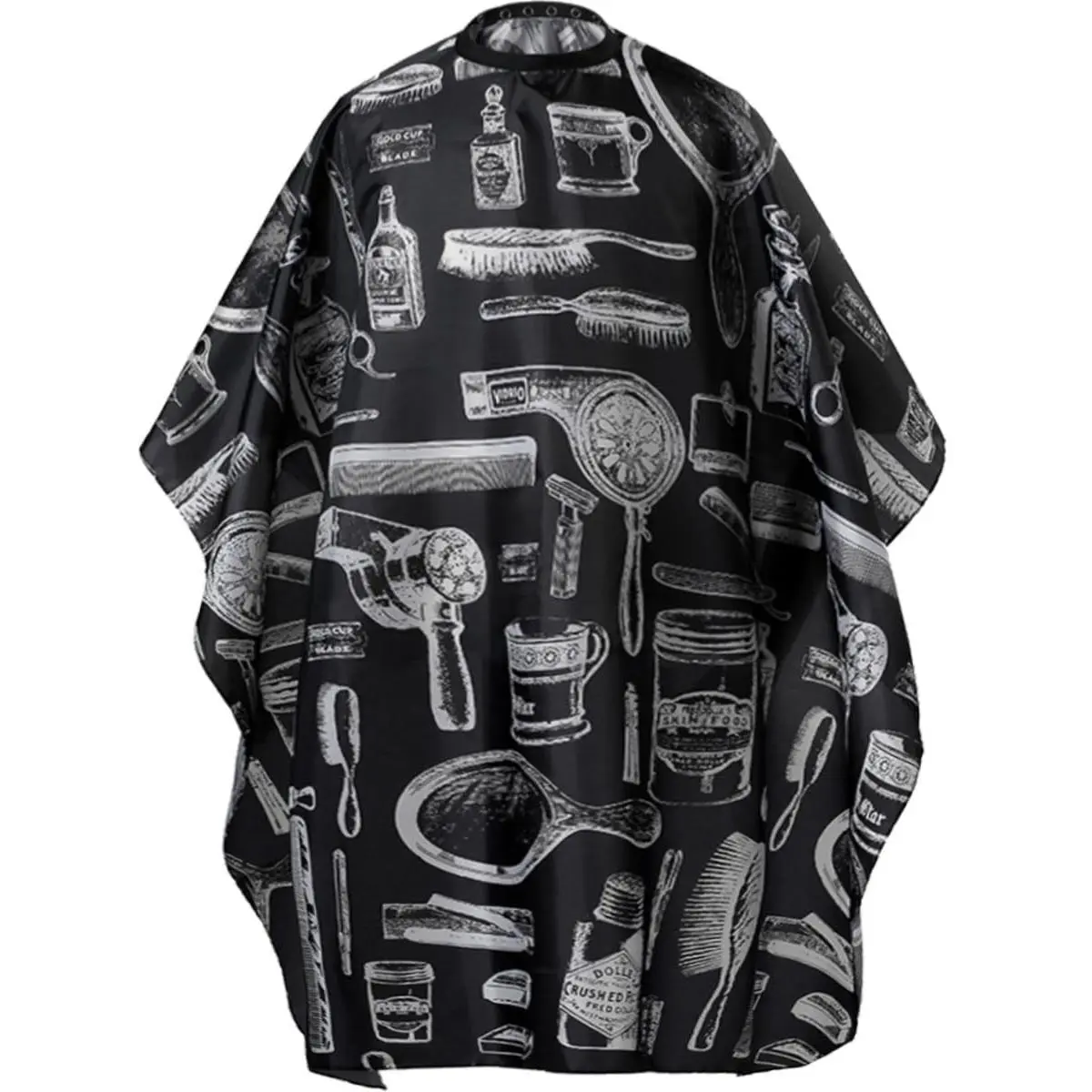 Professional Adjustable Salon Hair Styling Cape, Nylon Haircut Gown with Snap Closure - 50" x 60"