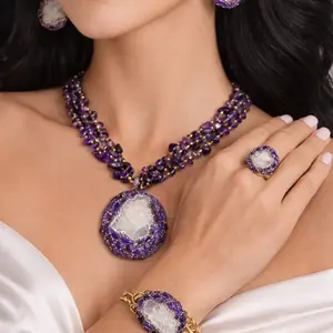 Maite Jewelry.                                                    REINA AMATISTA set