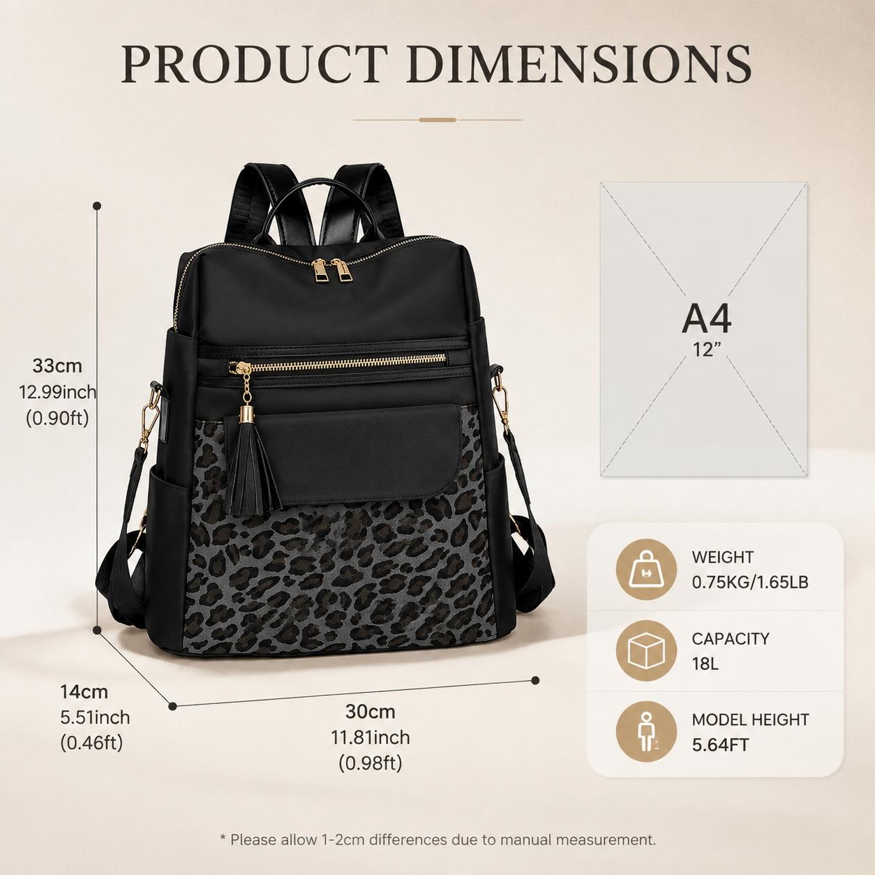 New Anti-Theft Oxford Cloth  For Women, Versatile Convertible Daypack Wearable As  Or Single Shoulder Bag, Trendy  Appearance, Ideal For School Learning, Daily Commute, City Shopping And Short  Outdoor Trips tiktokshopbacktoschool