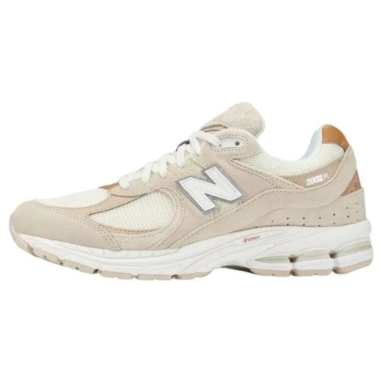 New Balance NB 2002R Retro Patchwork Low-Top Casual Trainers for Men and Women - Beige Cloud