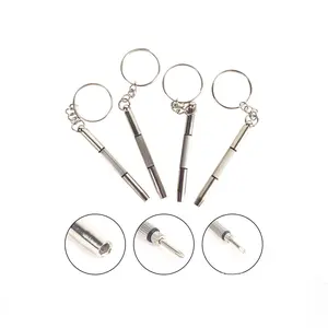 Multifunctional Hardware Mini Screwdriver Toy, Cross and Flat Head Screws, Repair Tool Set, Ideal for Glasses, Phones, Watches