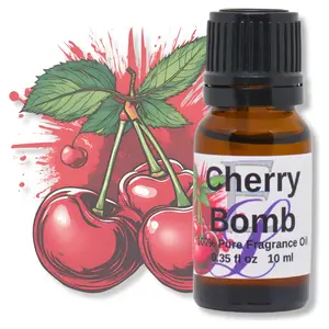 Cherry Bomb Fragrance Oil, 10 ml Premium, Long Lasting Diffuser Oils, Aromatherapy