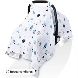 Seat Cover ,Muslin Carseat Covers  Boys Girls, Soft Breathable  Carseat Canopy Summer, Lightweight  Carrier Cover, Fit Summer Hot Days/Warm Weather(Colorful Dinosaurs)
