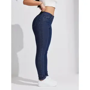 Women's Slim-Fit Khaki Skinny Jeans -Stretch Denim, MachineWashable, All-Season Comfort