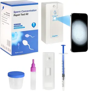 Sperm Microscope & At-Home Semen Analysis Fertility Test – 2-in-1 Fertility Check for Men Single-Use Male Wellness Device for Conception Readiness & Reproductive Health Awareness