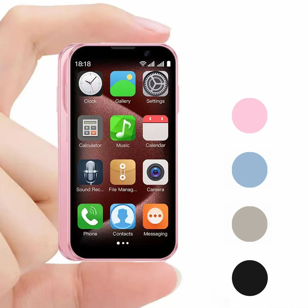 3-inch mini pocket smartphone with HD touch screen, 3G Android 9 smartphone 2+16GB RAM, dual SIM dual standby, 2MP+5MP dual camera, supports WiFi, Bluetooth, GPS, and calls.Suitable for children's portable phone - 3-inch mini pocket smartphone with HD touch screen, 3G Android 9 smartphone 2+16GB RAM, dual SIM dual standby, 2MP+5MP dual camera, supports WiFi, Bluetooth, GPS, and calls.Suitable for children's portable phone -