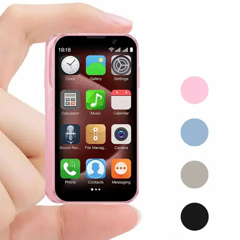 3-inch Mini Pocket Android OS Smartphone, 3G Android 9, 2+16GB RAM, 16GB Storage, Dual SIM Dual Standby, 2MP+5MP Rear Camera, HD Touch Screen, Facial Recognition, USB Type-C, WiFi/Bluetooth/GPS Support, Portable Phone for Children, Mini Useful Gifts, Gift
