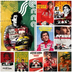 A-Ayrton S-Senna Classic Poster Bedroom Home Decor Art Poster Perfect Gift for Family and Friends