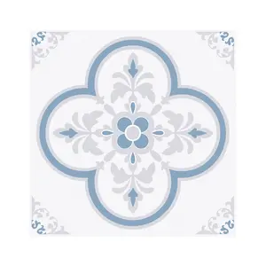 Jeedeson Bathroom Wall and Floor Tiles 7.87 in x 7.87 in Grayish Blue Color