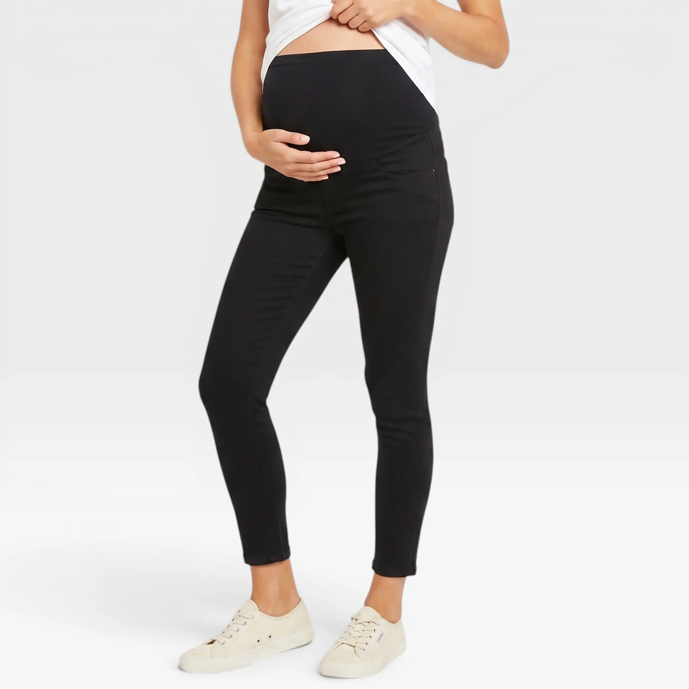 Secret Fit Over the Belly Skinny Maternity Ankle Jeans Secret Fit Over the Belly Skinny Maternity Ankle Jeans