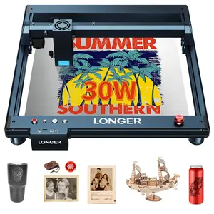 Laser Engraver with Automatic Air Assist, 30W Output Laser Cutter and Engraver, 180w Laser Cutter, Laser Engraver for Wood and Metal, Paper, Acrylic, Glass, Leather