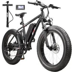 ZNH 2026 New 24-Inch Adult Commuter Bicycle - 24-Inch Tires, 1000W Peak Brushless Motor (1000 W & Above), 48V 13Ah Removable Fast-Charging Battery, Off-Road Capable, Hydraulic Suspension, UL2849 Certified, LED Display Outdoor Sport Ebike