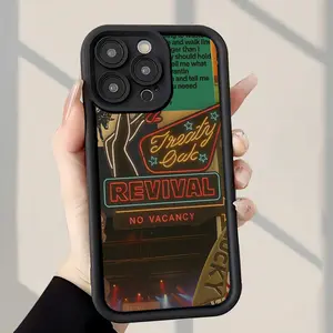 Phone Case - Neon Treaty Oak Revival No Space Pattern Phone Case Stylish Shockproof Anti-Fingerprint Full Coverage Thick Protective Soft Case Compatible with Iphone 7 Through 17, Including Air, Pro, Plus, Promax, X, Xs Max, Xr, Mini, And Se