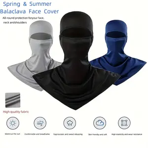 Outdoor sun protection and dustproof balaclava hat, unisex, sweat-absorbent, breathable, quick-drying, neck protector, shawl, cycling mask