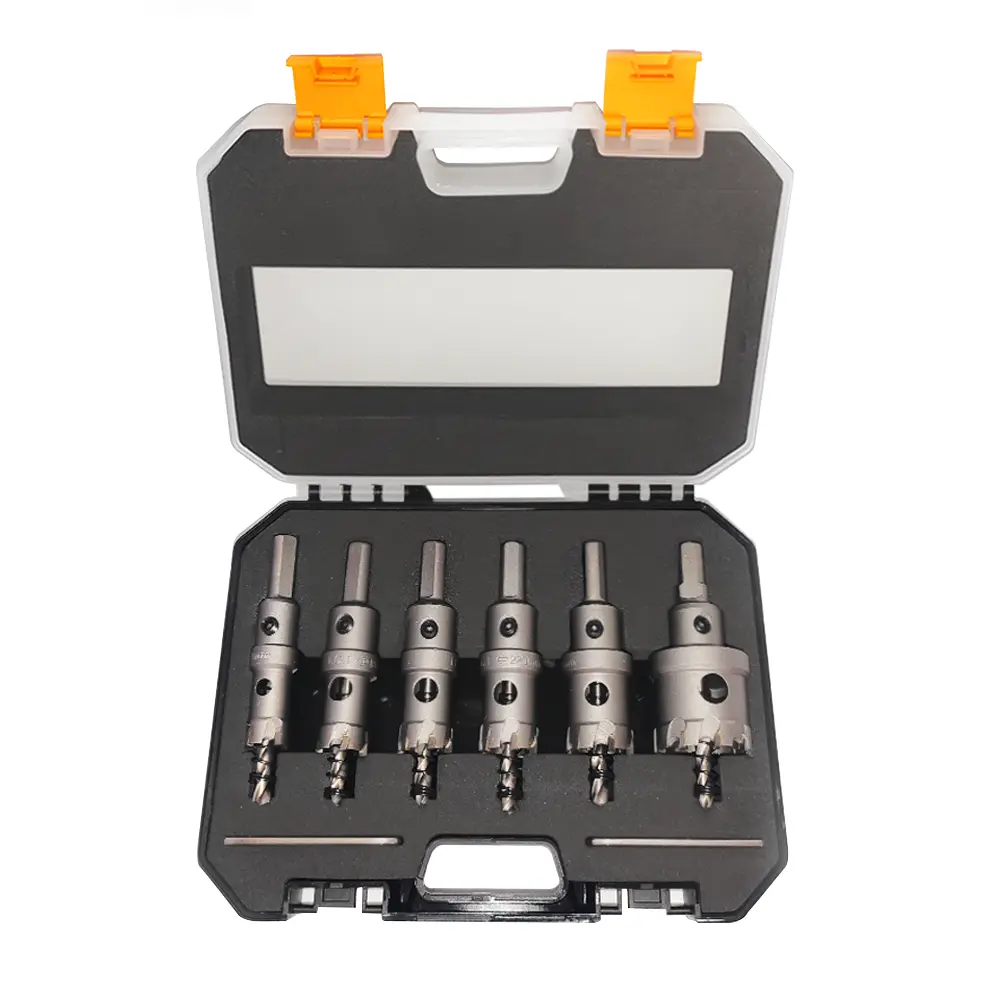 8-piece hard metal Stainless Steel TCT tool set, carbide pointed hole saw kit - metal working, stainless steel and iron plate drilling tools High Precision