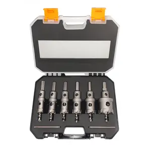 8-piece hard metal Stainless Steel TCT tool set, carbide pointed hole saw kit - metal working, stainless steel and iron plate drilling tools High Precision