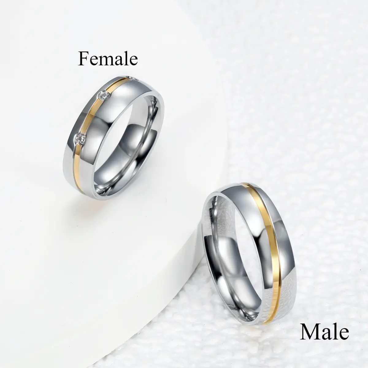 Unisex Stainless Steel Engagement Ring - Marquise Band with Synthetic Zircons, Fashionable Sophisticated Jewelry for Anniversary, Valentine's Day Gifts | Marquise Wedding Bands, Rings for Women, Wedding Rings