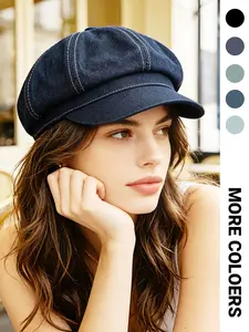 1PC trendy classic and versatile boy-girl universal fedora hat with an English style beret design. Suitable for daily commuting, streetwear, and outdoor activities. It is also great as a gift, Casual Hat, Adjustable Hat.