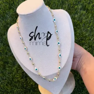 Mil Hamsa Hand Necklace - Elegant Beaded Design with Evil Eye Charms for Women's Fashion