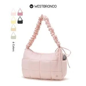 [New In Deal] WESTBRONCO Large Hobo Tote Purse Valentine's Gift Idea 2026 Women's bag with Pockets Fashion Shoulder Crossbody Tote Bag Drawstring Scrunch Design Straps Purse for Work Travel Messenger Purse for Women Gift Idea TikTokShopJumpstartSale