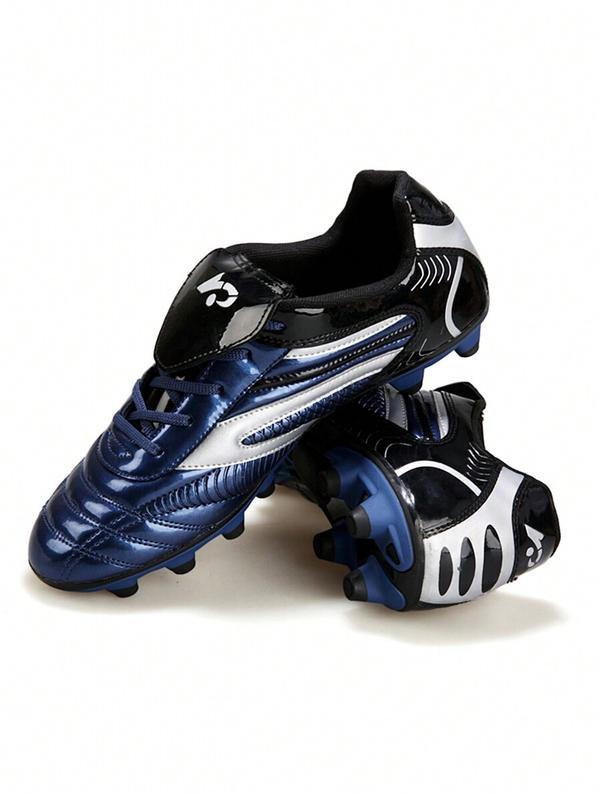 Unisex Football Shoes, Suitable For Gym Fashionable Sparkling Teenage Soccer Cleats, Non-Slip, Low-Top, Ronaldo Training Shoes For Grass Sports Classic Leather Turf Soccer Shoes soccer  boots