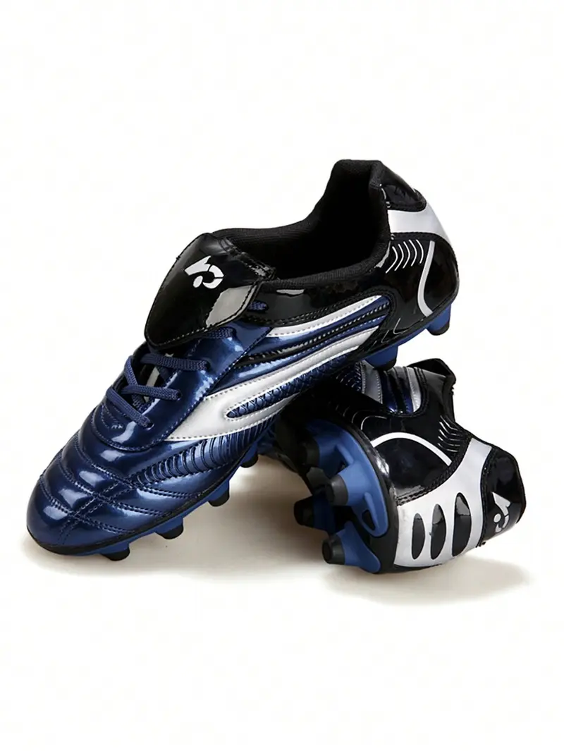 Unisex Football Shoes, Suitable For Gym Fashionable Sparkling Teenage Soccer Cleats, Non-Slip, Low-Top, Ronaldo Training Shoes For Grass Sports Classic Leather Turf Soccer Shoes soccer  boots