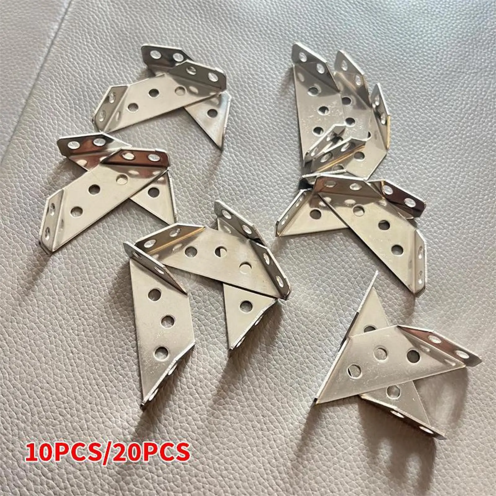 10 PCS |   Stainless Steel Corner Bracket, Multi-function Corner Rack, Three Side Fixed Corner Rack, Cabinet Ladder Corner Rack, Laminate Rack, Furniture Connector, Hardware, Heavy Duty, Parts.