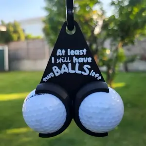 Double Ball Golf Club Holder, Portable Triangle Bag, Creative Gift for Golf Friends, Ideal for Carrying Multiple Clubs