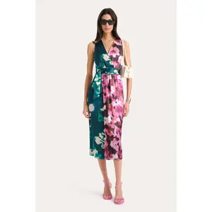 Delilah-Rose Silk Midi Dress