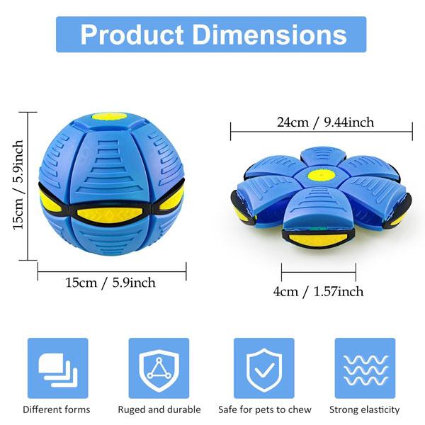 Magic Bouncing Ball, Magic Ball 6-Light Dual Form – Pop up, Flying Saucer Bouncy, Interactive Bouncing Balls for Parent, Outdoor Interactive Magic Meta Ball Magic Bouncing Ball, Magic Ball 6-Light Dual Form – Pop up, Flying Saucer Bouncy, Interactive Bouncing Balls for Parent, Outdoor Interactive Magic Meta Ball