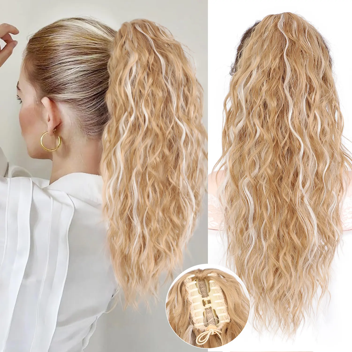 Honey Blond with Highlight 20inch