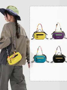 2026 New Trendy Colorblock Mini Sports Crossbody Bag, Couples Outdoor Casual All-Season Shoulder Bag, Versatile Small Backpack, Portable Bag