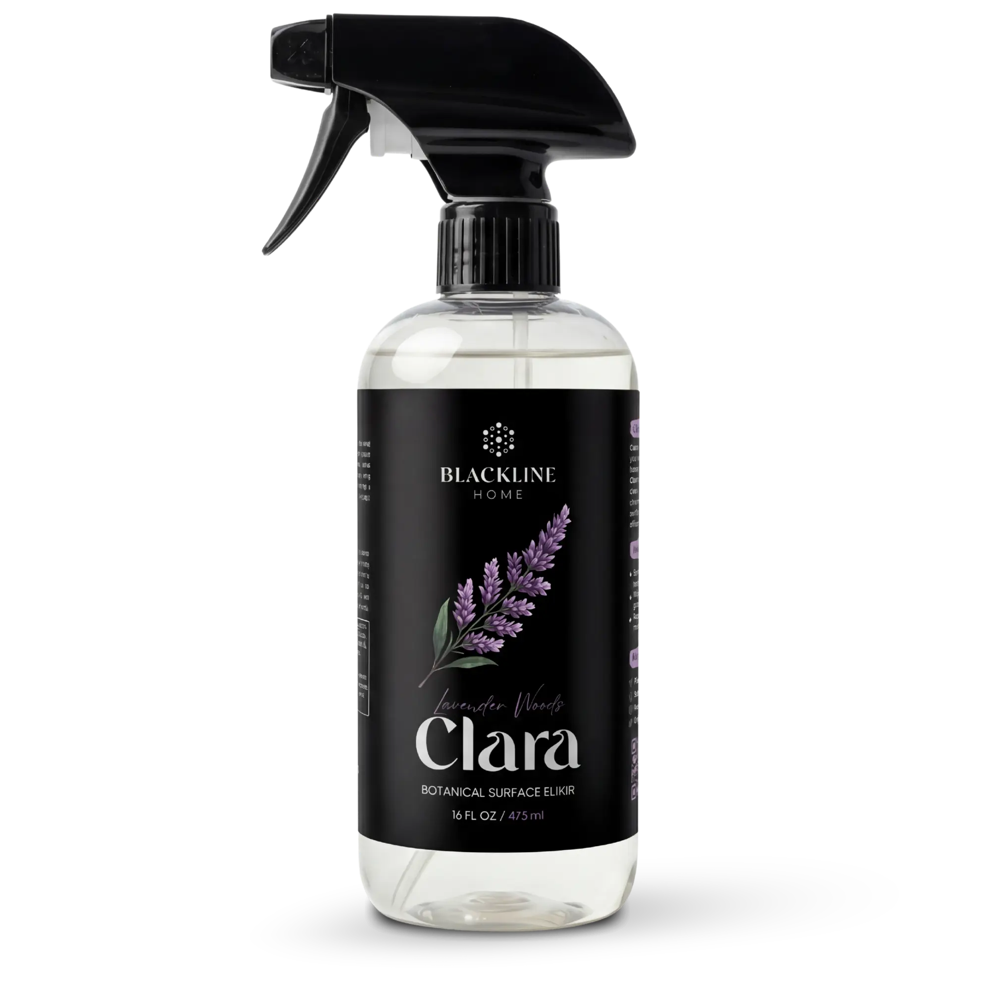 BLACKLINE Clara Home Cleaner – Plant-Based Multi-Surface Cleaner with Streak-Free Finish and Signature Premium Scents