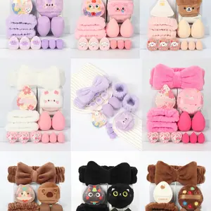 Embroidered Makeup Sponge Headband 13-Piece Set, Makeup Tools Gift, Multi-Functional Beauty Tools for Flawless Base, Latex-Free and Reusable, Perfect for All Skin Types