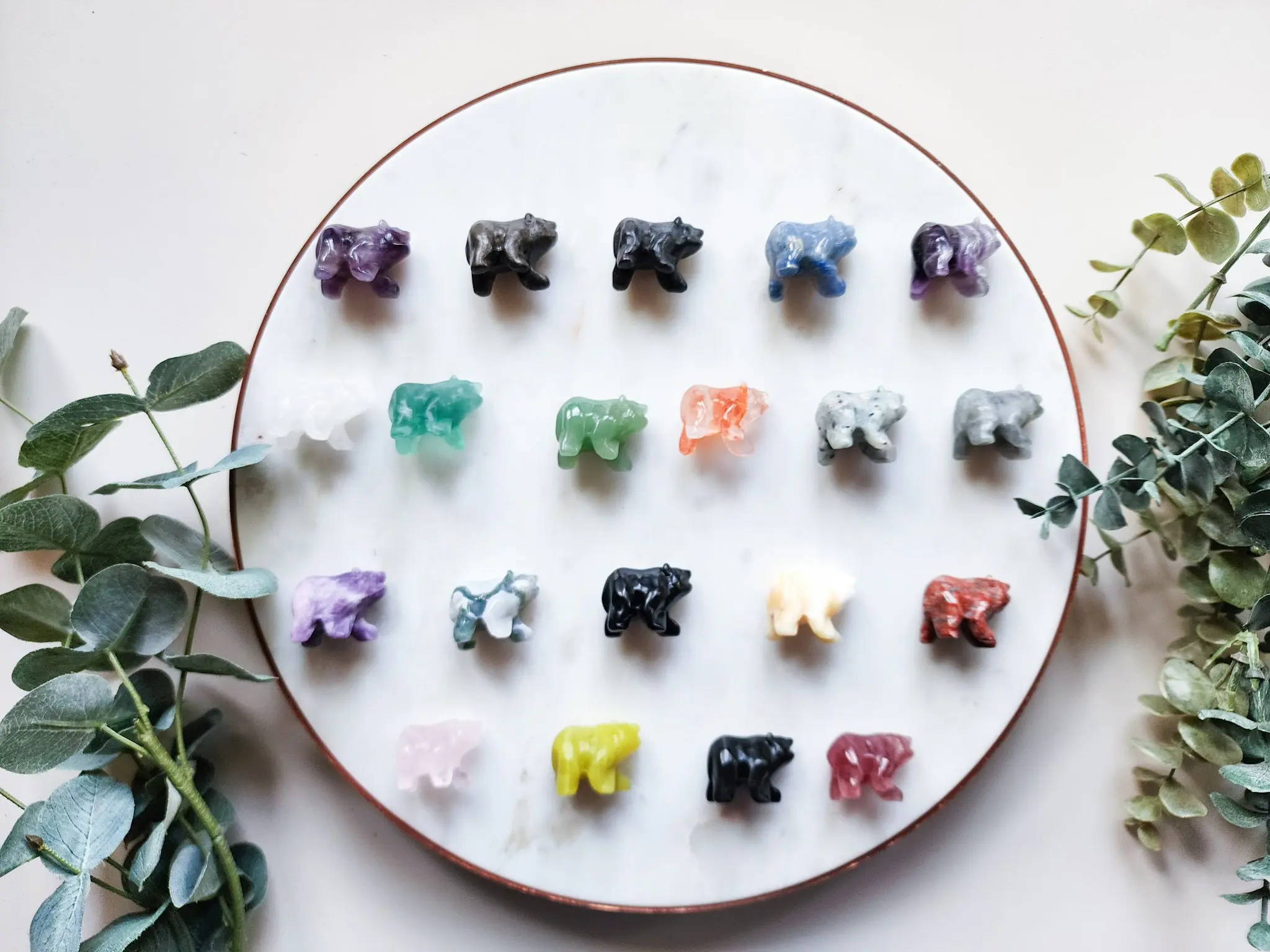 Mini Crystal Bear 1" Carving