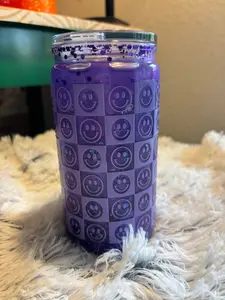 Purple Snowglobe Catseye Tumbler (16oz)
