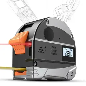 Woodworking tape measure - 5 meters laser steel tape measure - electronic tape measure - multi-functional infrared high-precision measuring instrument - 30-meter range measuring device
