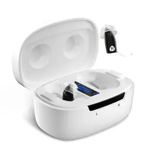 Ceretone Core One Pro OTC Hearing Aids, 80Hr Battery, Lightweight & Invisible, Hearing Aid for Men with Noise Cancelling, IP68 Waterproof, Black
