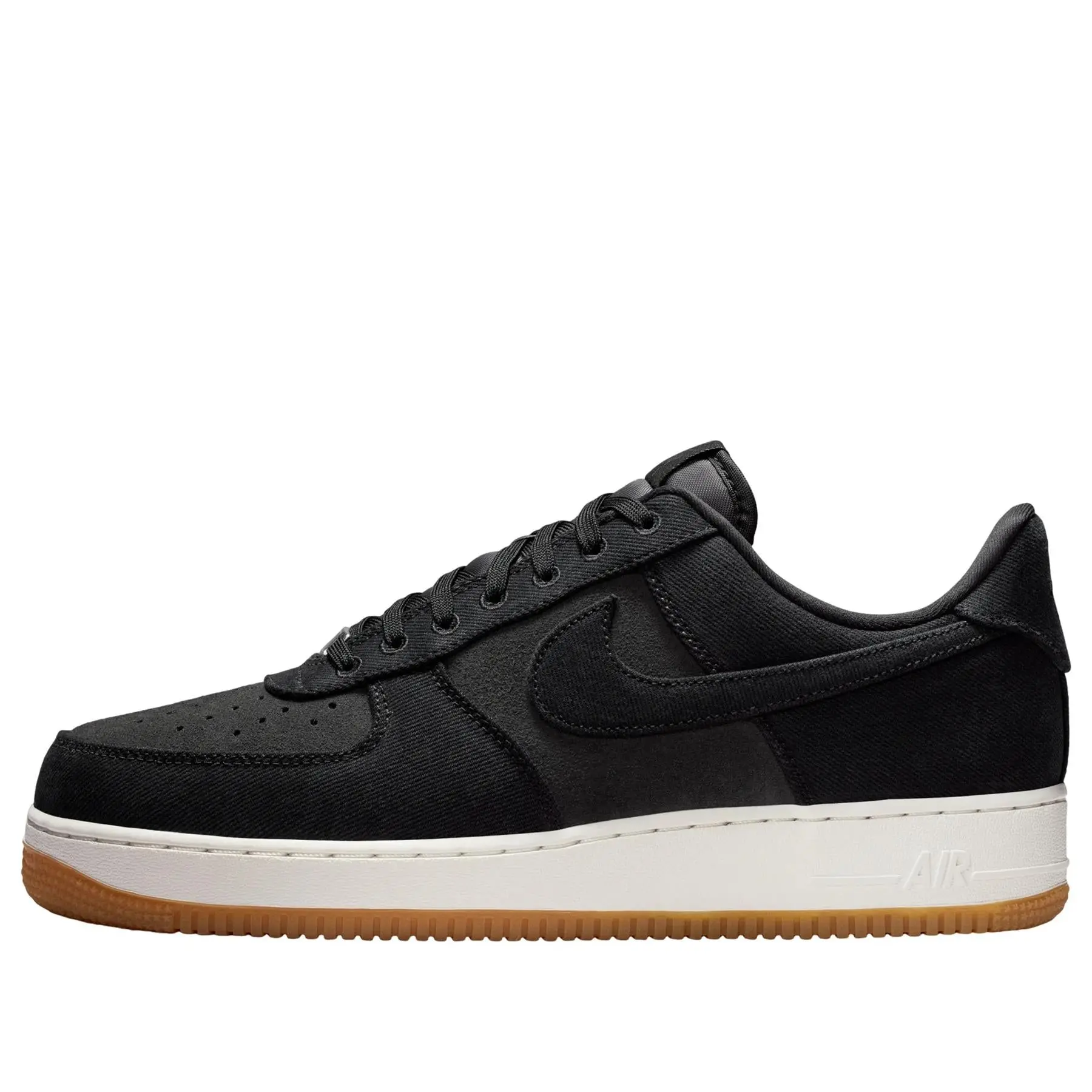 Nike Air Force 1 Low '07 LV8  Black Canvas Men's IR0951-002 New Sneakers