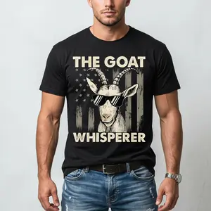 Vintage Goat Graphic T-Shirt – Funny Goat Lover Shirt, 100% Cotton Crew Neck, Retro American Style, Best Gift for Friends