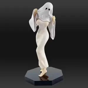Battle robe ghost girl figure Halloween dress slim fish tail standing table figure ornament gift character statue